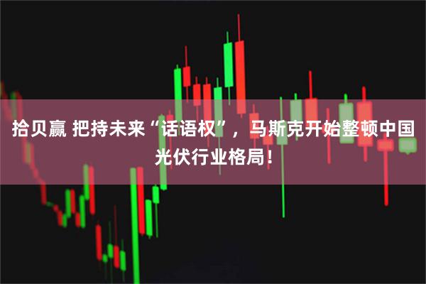 拾贝赢 把持未来“话语权”，马斯克开始整顿中国光伏行业格局！